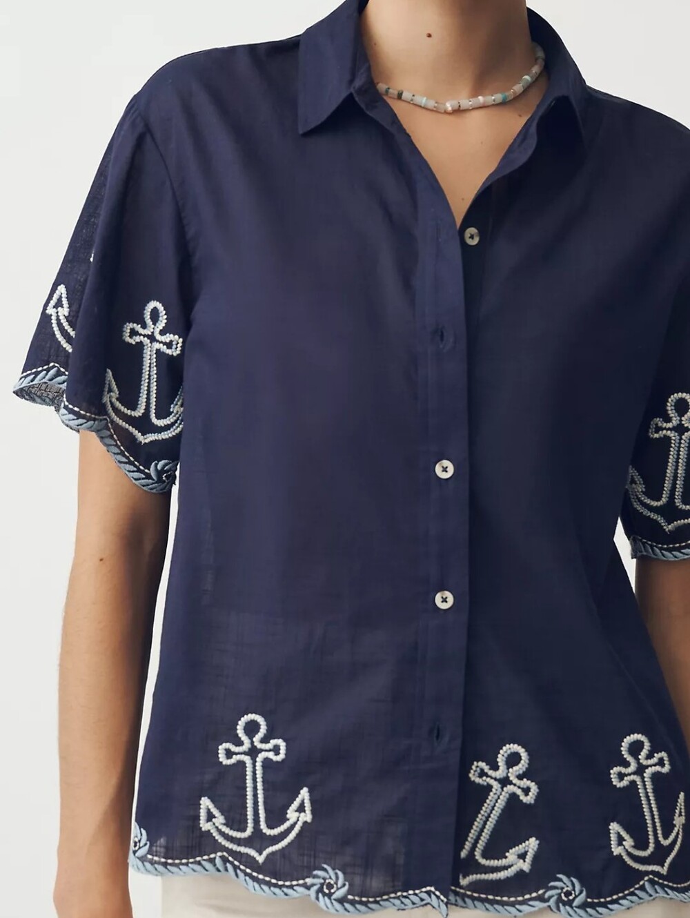 Henrietta Buttondown Surf Shirt by Maeve - Anthropologie